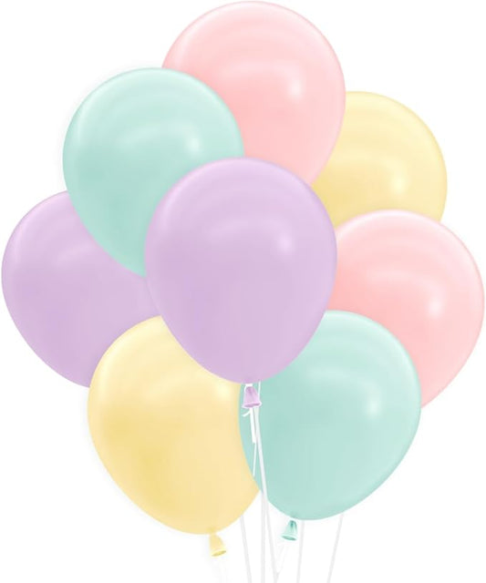 xo, Fetti Pastel Birthday Balloon Set - 24 pk, 12" | Bachelorette Party Decorations, Garden Bridal Shower, Birthday Party, Pastel Baby Shower, Engagement