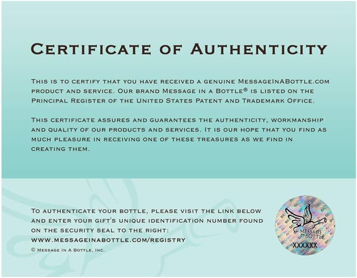 MESSAGE IN A BOTTLE ® "STRANDED Personalized Gift for Him