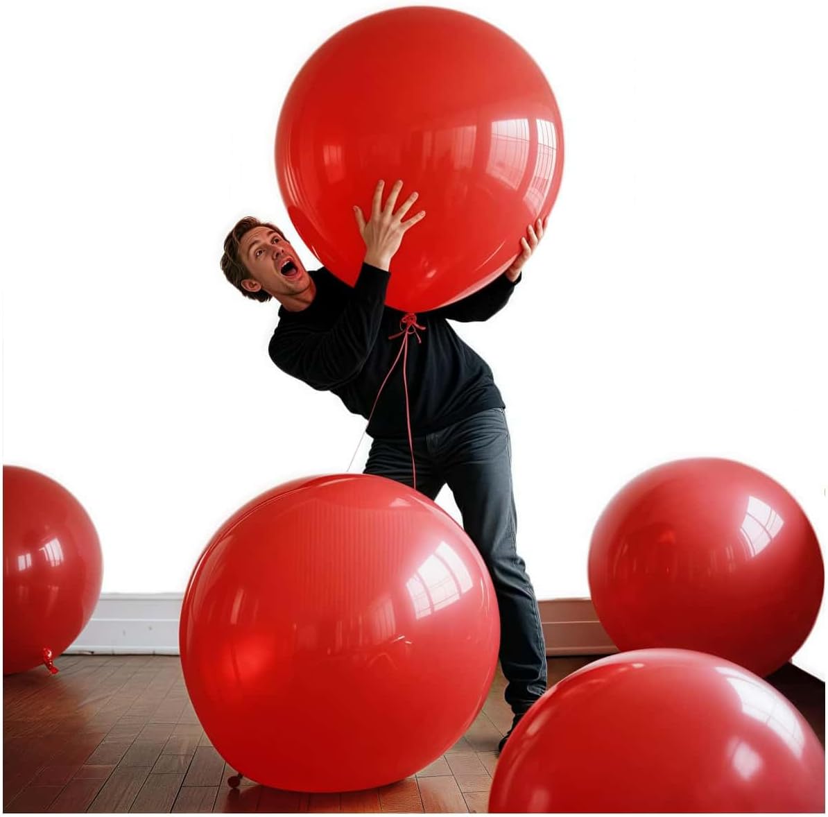 30 Pack Red Balloons 36 Inch Red Latex Party Large Balloon Bulk for Various Party Events Decorations