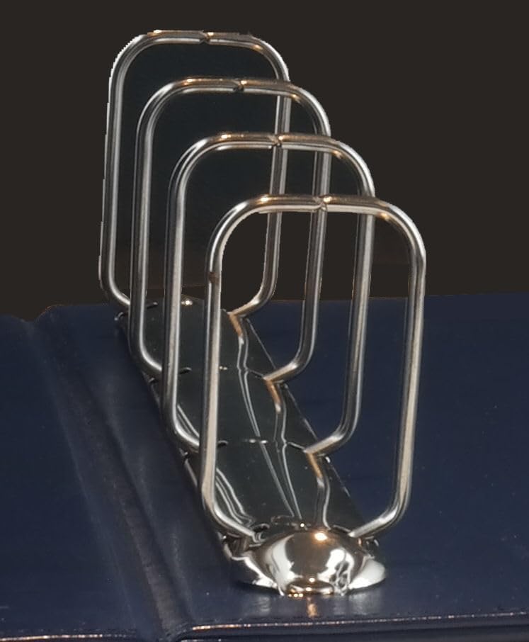 Ursae Minoris Estate Library Deluxe 4 Q-Ring Large Format Binder for Up to 2400 Sports/Trading Cards - Deep Blue with Black Slipcase