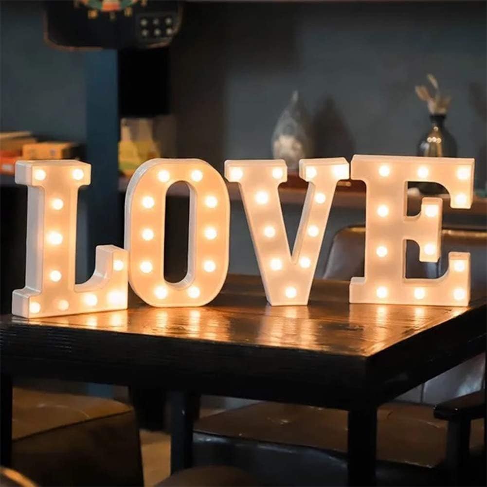 MUMUXI Marquee Light Up Letters | Large Light Up Numbers | Battery Powered and Bright with Every Letter of The Alphabet | for Wedding, Birthday, Party, Celebration, Christmas or Home Decoration (L)