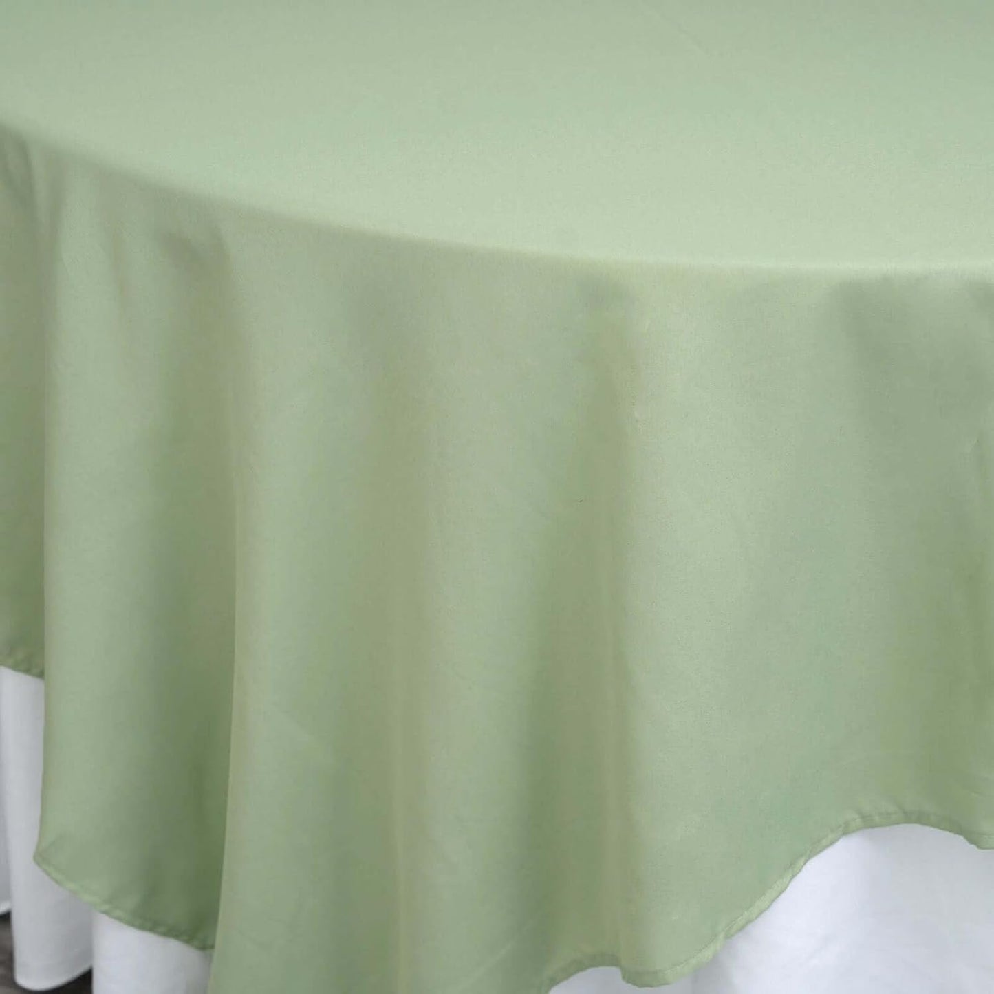 Efavormart 90" Sage Green Wholesale Linens Polyester Square Linen Tablecloth for Kitchen Dining Catering Wedding Birthday Party Events