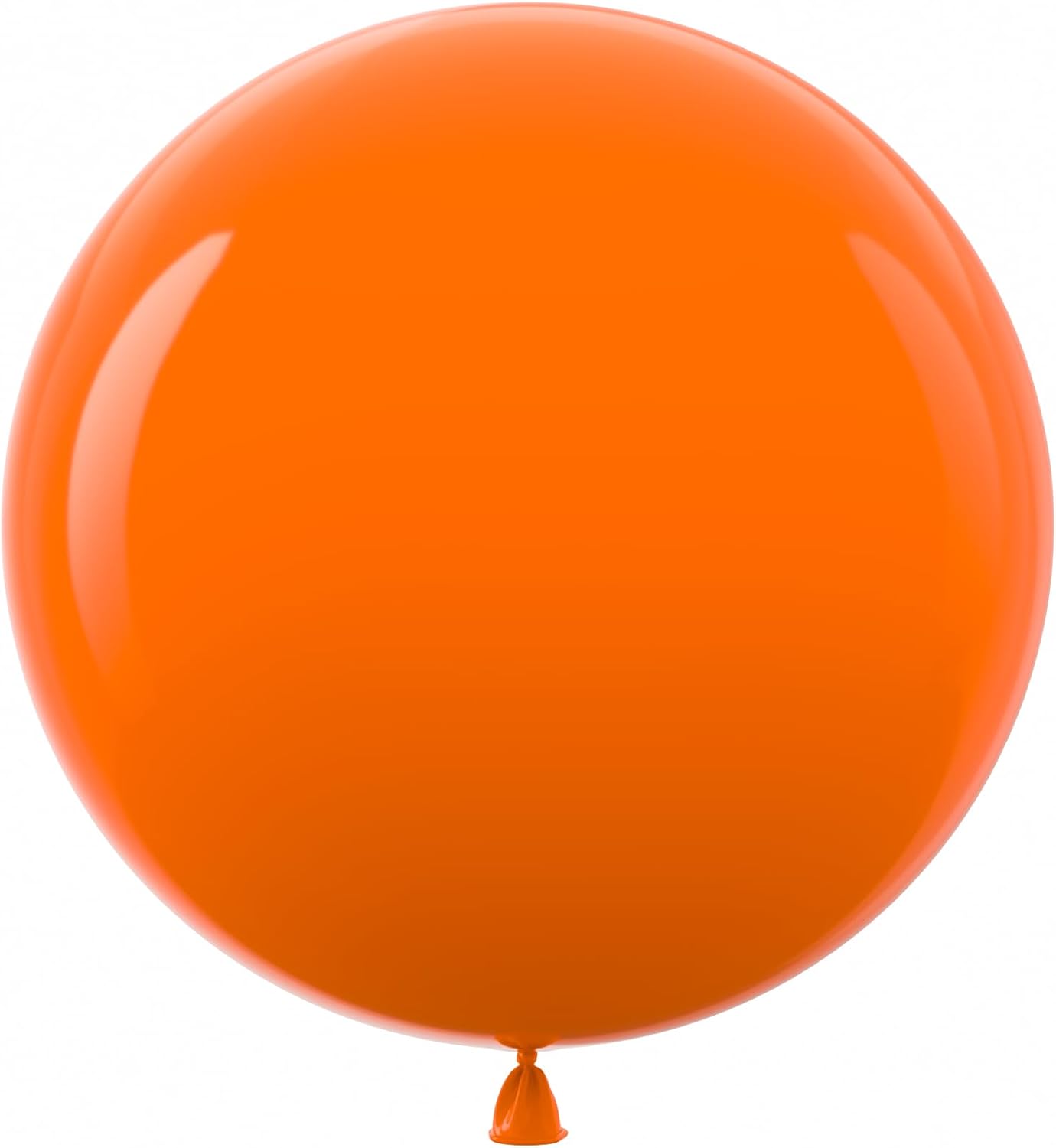 Bezente Orange Giant Balloons 36 Inch - 8 Pack Jumbo Large Round Light Orange Latex Balloon for Photo Shoot Birthday Graduation Bridal Shower Halloween Party Decorations