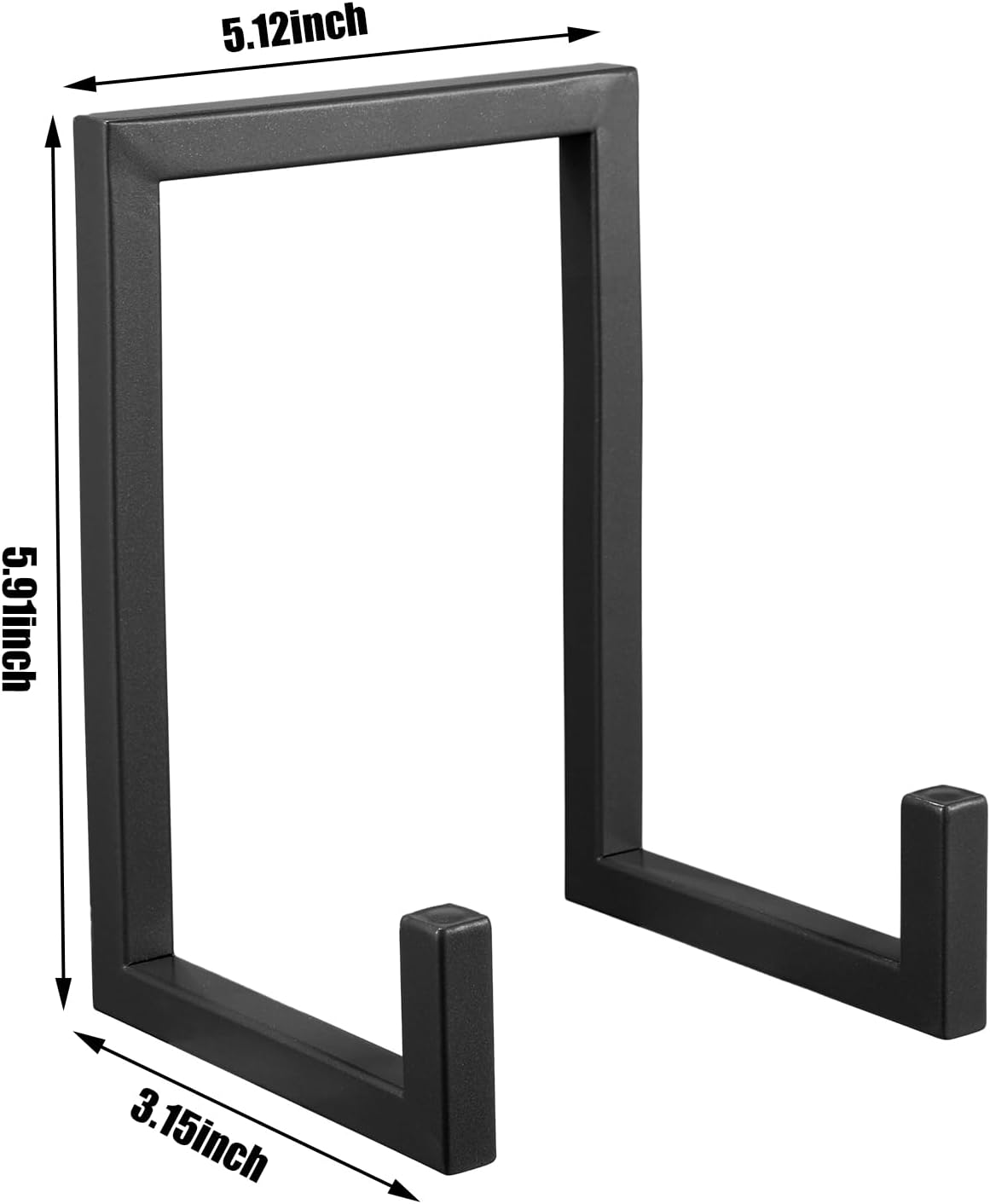 Sweetude 2 Pcs Large Plate Stands for Display Metal Frame Plate Holder Display Stand Decorative Table Top Easels for Picture, Book, Platter, Photo Easel(Black,10 Inch)