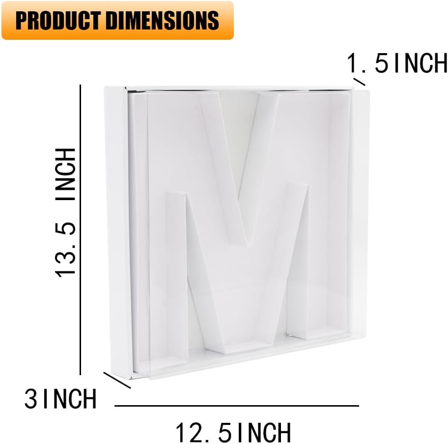 12" Fillable Cardboard Letter Charcuterie Gift Cupcake Box With Cover Sweets Packaging (M)