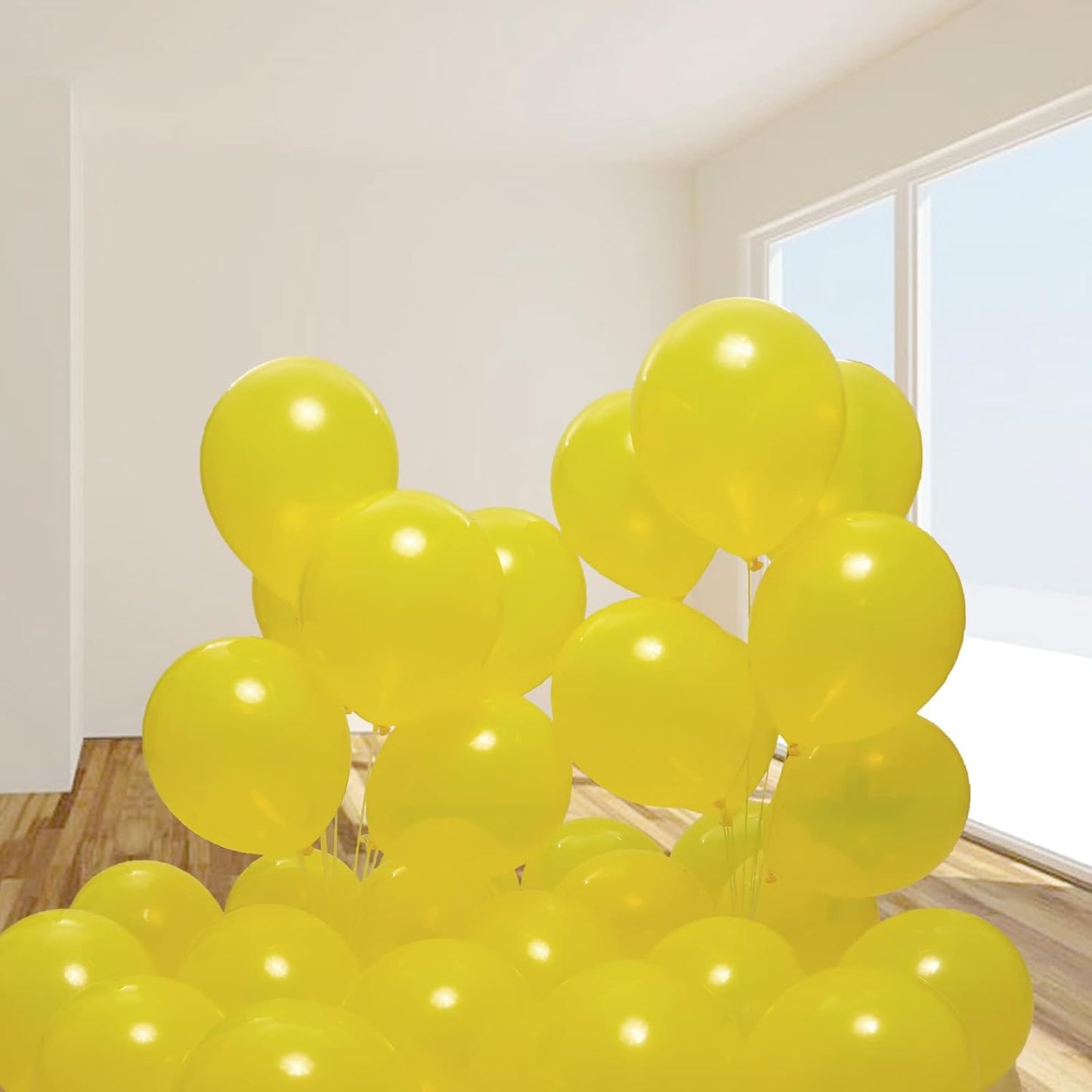 300 pack Yellow Balloons 12 Inch Yellow Latex Balloon Bulk for Party Supplies and Decorations