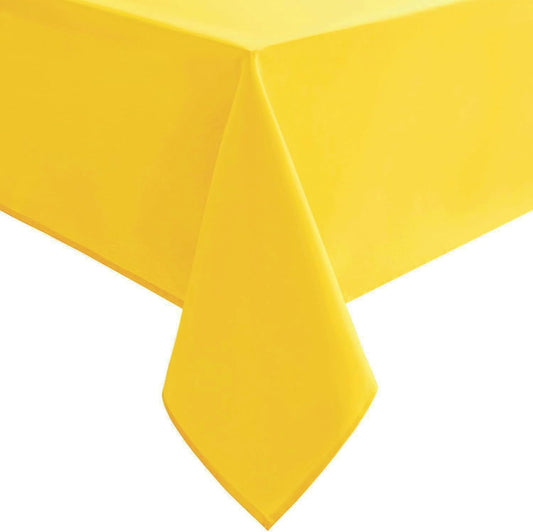 Hiasan Yellow Tablecloth for Rectangle Tables - Waterproof and Spillproof Washable Fabric Table Cloth for Dining Room Kitchen Party, 60 x 120 Inch