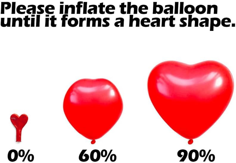 AFTERLOON® Biodegradable Balloons 24 pcs Pink 10 Inch Heart Shaped, Thickened Extra Strong Natural Latex Helium Float, Proposal Marriage Love Baby Shower Gender Reveal Wedding Bridal Corazones