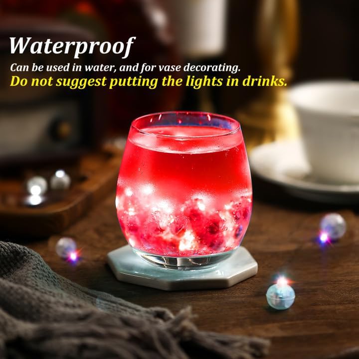 ZGWJ 50PCs Mini Led Lights, Led Balloons Light for Party Decorations Neon Party Lights for Paper Lantern Easter Eggs Birthday Party Wedding Halloween Christmas Decoration(Glow steadily Red)