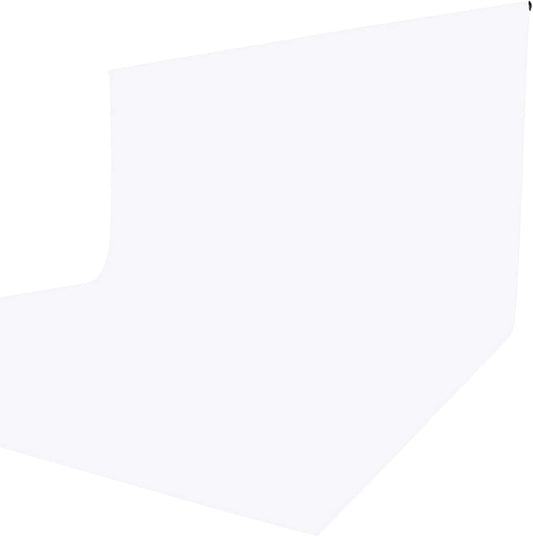 ISSUNTEX 10X20 ft Background Muslin Backdrop, Photo Studio, Collapsible High Density Screen for Video Photography and Television-White