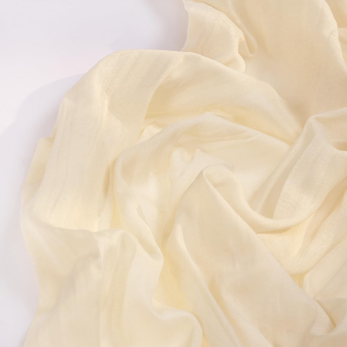 Beige Cheesecloth Table Runner Fall Table Runner 120 Inches Boho Gauze Cream Cheese Cloth Fall Table Decorations for Thanksgiving Wedding Bridal Baby Shower Garden Party Decor