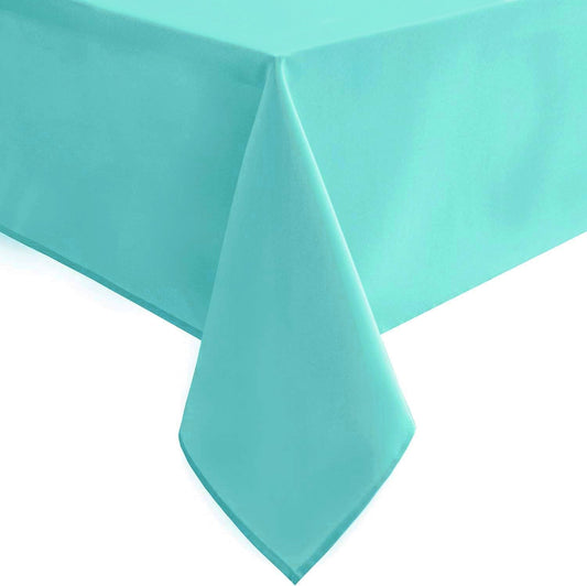 Hiasan Light Blue Rectangle Tablecloth - 30 x 60 Inch - Waterproof & Wrinkle Resistant Washable Fabric Table Cloth for Dining, Party and Outdoor use