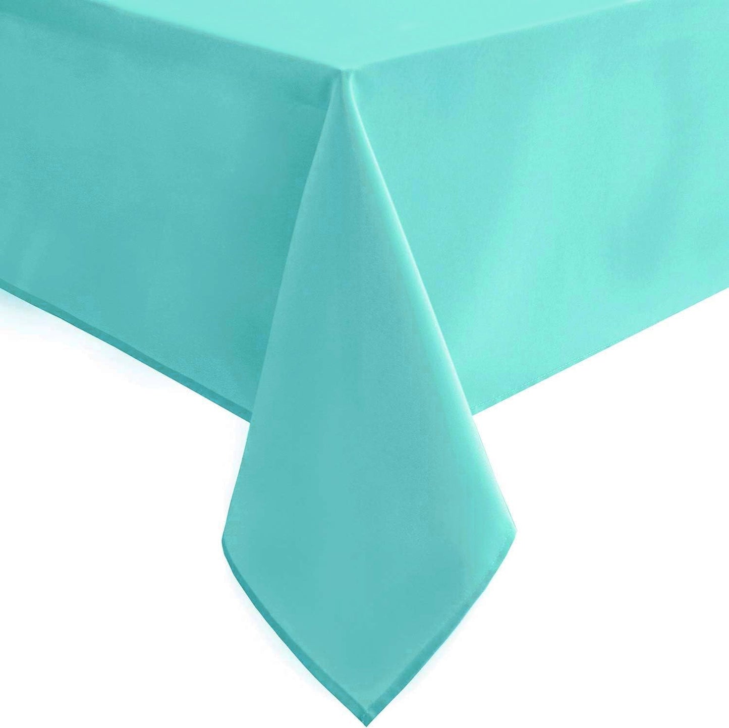 Hiasan Light Blue Tablecloth for Square Tables - Waterproof and Spillproof Washable Fabric Small Table Cloth for Dining Room Kitchen Party, 40 x 40 Inch