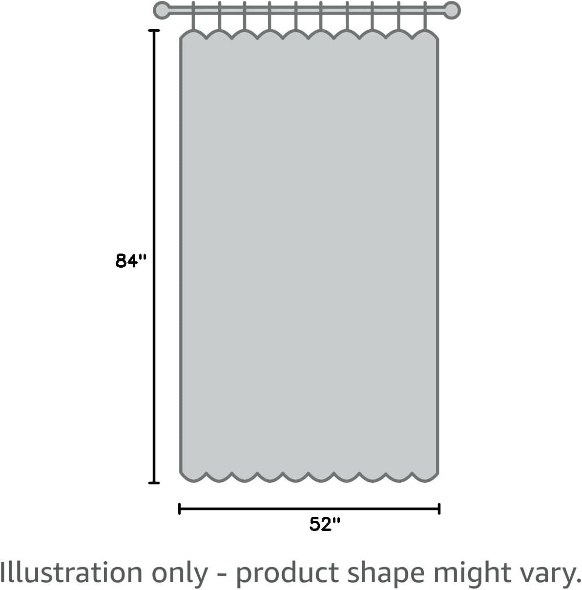 Window Light Gray Sheer Curtains 84 Inches Long 2 Panels Sheer Curtain Basic Rod Pocket Panel for Bedroom Children Living Room Yard Kitchen (Light Gray, 52" W x 84" L | 2 pcs)