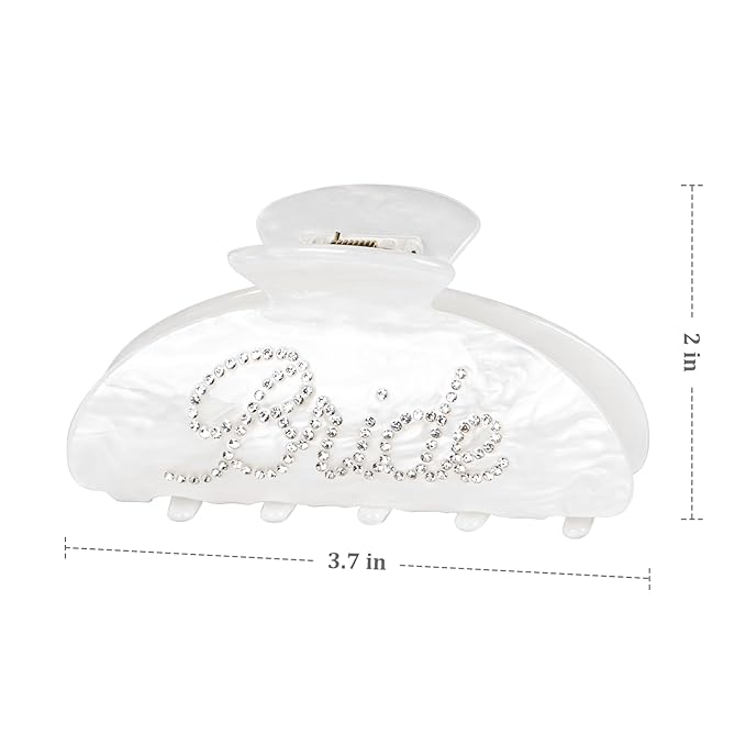 Bride Hair Claw Clip – Bride to Be Gifts, Bachelorette Party Accessories, Bridal Shower Gifts for Wedding