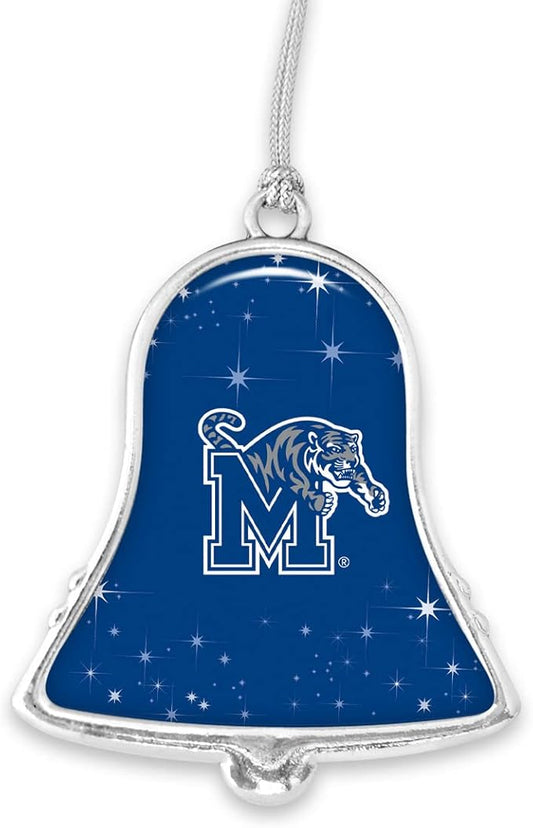 Memphis Tigers Silver Bell Silver Metal Christmas Ornament Gift Decoration