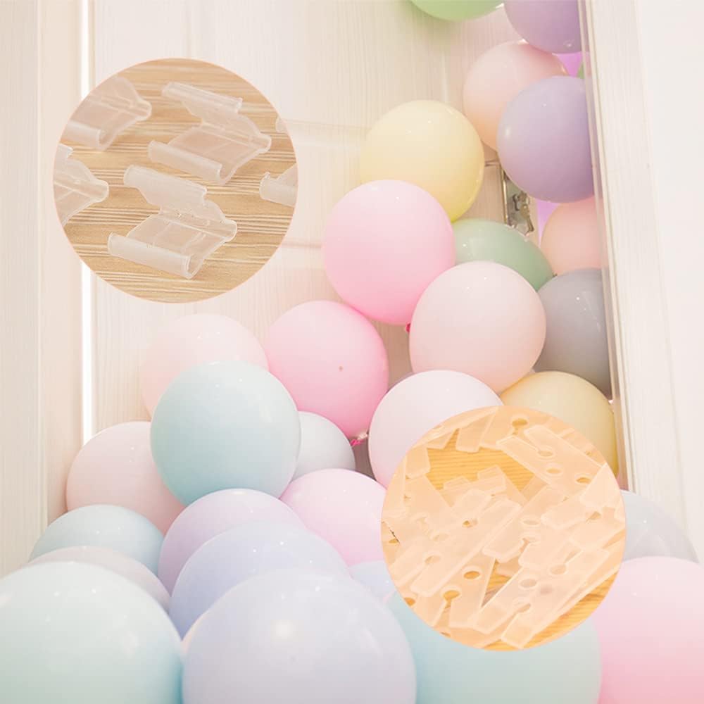 200 Pcs Balloons Mouth Clamp Transparent Balloon Closure the V-shaped Balloon Clip Plastic Balloon Tying Tools for Quickly Knotting and Sealing Balloons【Large capacity packaging】