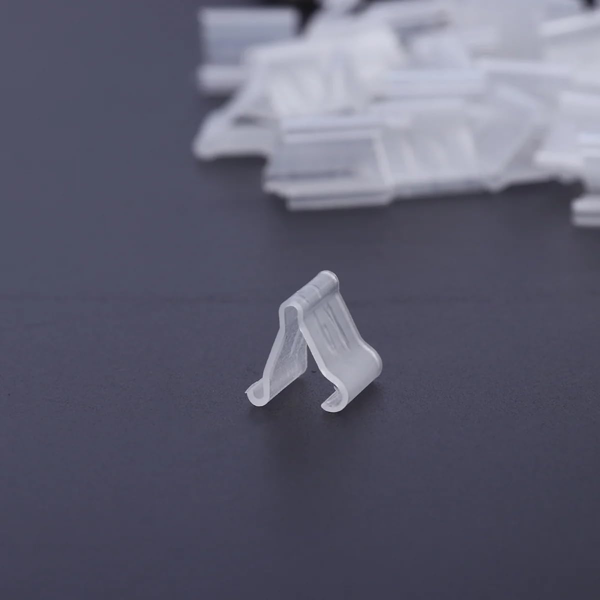 100Pcs Transparent Balloon V-shaped Clip Wedding Creative Balloon Clip Plastic V-shaped Wedding Party Halloween Sealed Decorations