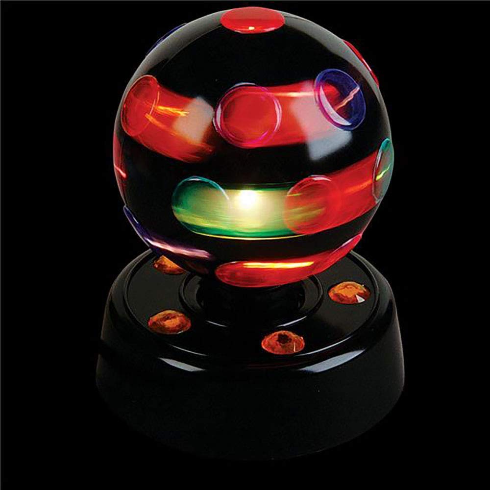 Kicko 7 Inch Disco Light - LED Multi-Colored Revolving Lighting Ball - Perfect for Home and Party Decorations, Stage Lights, Rave, School Festivals, Stress Reliever