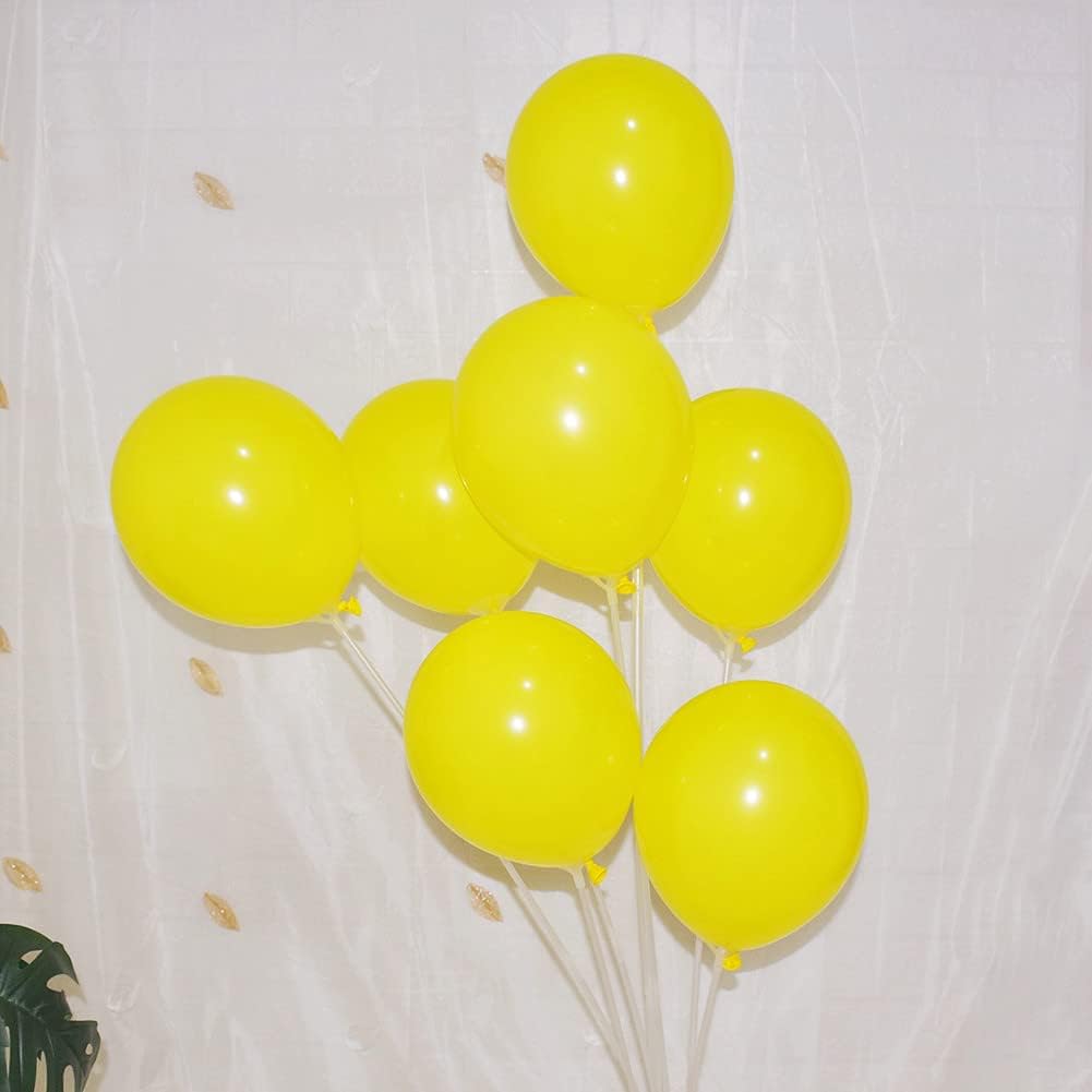 400 Pack Yellow Balloons 5 Inch Pastel Yellow Matte Latex Small Balloon for Birthday Wedding Bridal Baby Shower Bulk Balloons Party Decorations