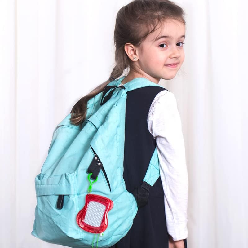 24 Mini Magnetic Drawing Board with Metal Keychain Party Favors for Kids Goodie Bag Stuffers Birthday Party Bag for Boys Girls (24)