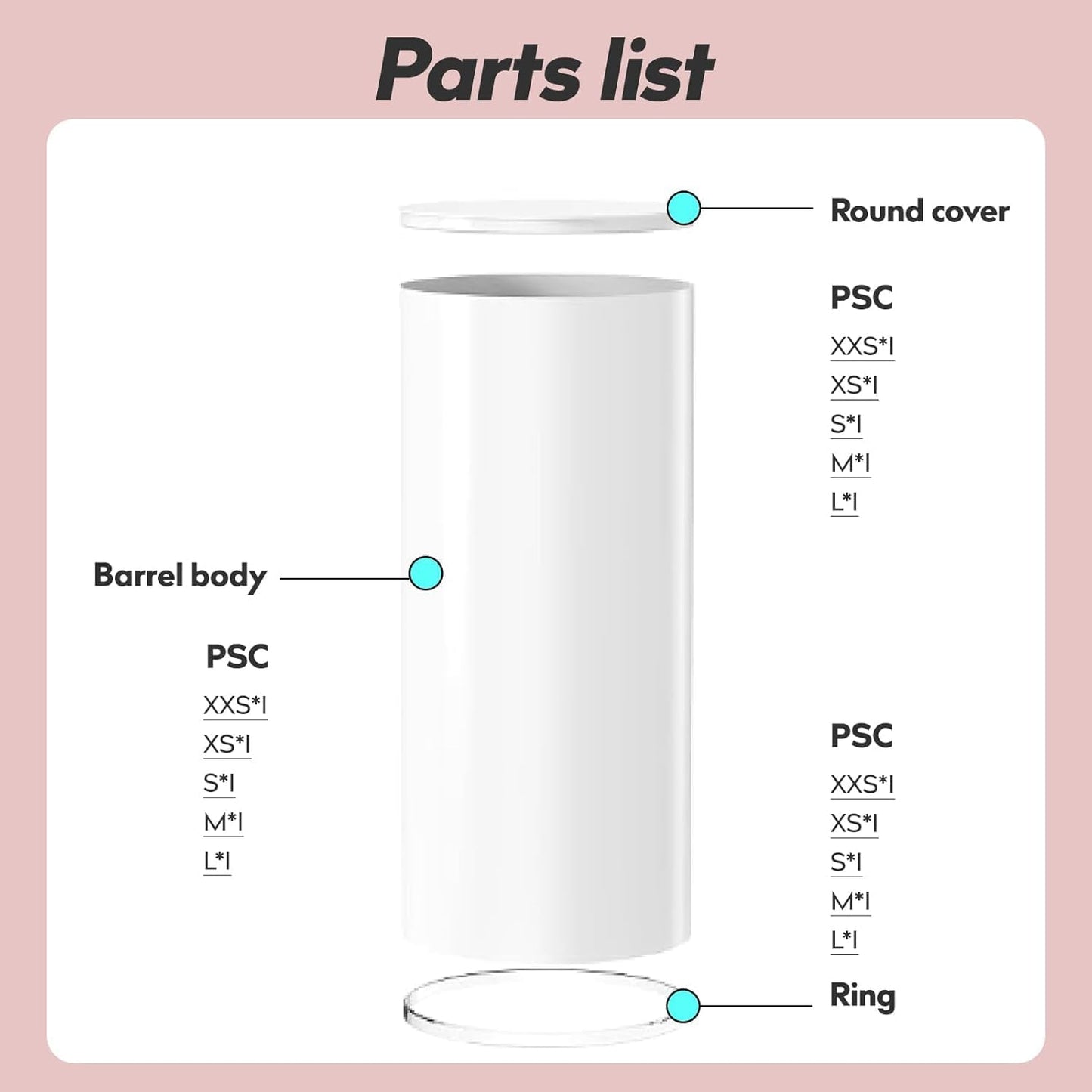 3PC Cylinder Pedestal for Party, Large White Cake Stand, Pedestal Display Plinth Pillars for Wedding Ceremony Birthday Party Art Decor--35.4''(L),29.5''(M),23.6''(S)