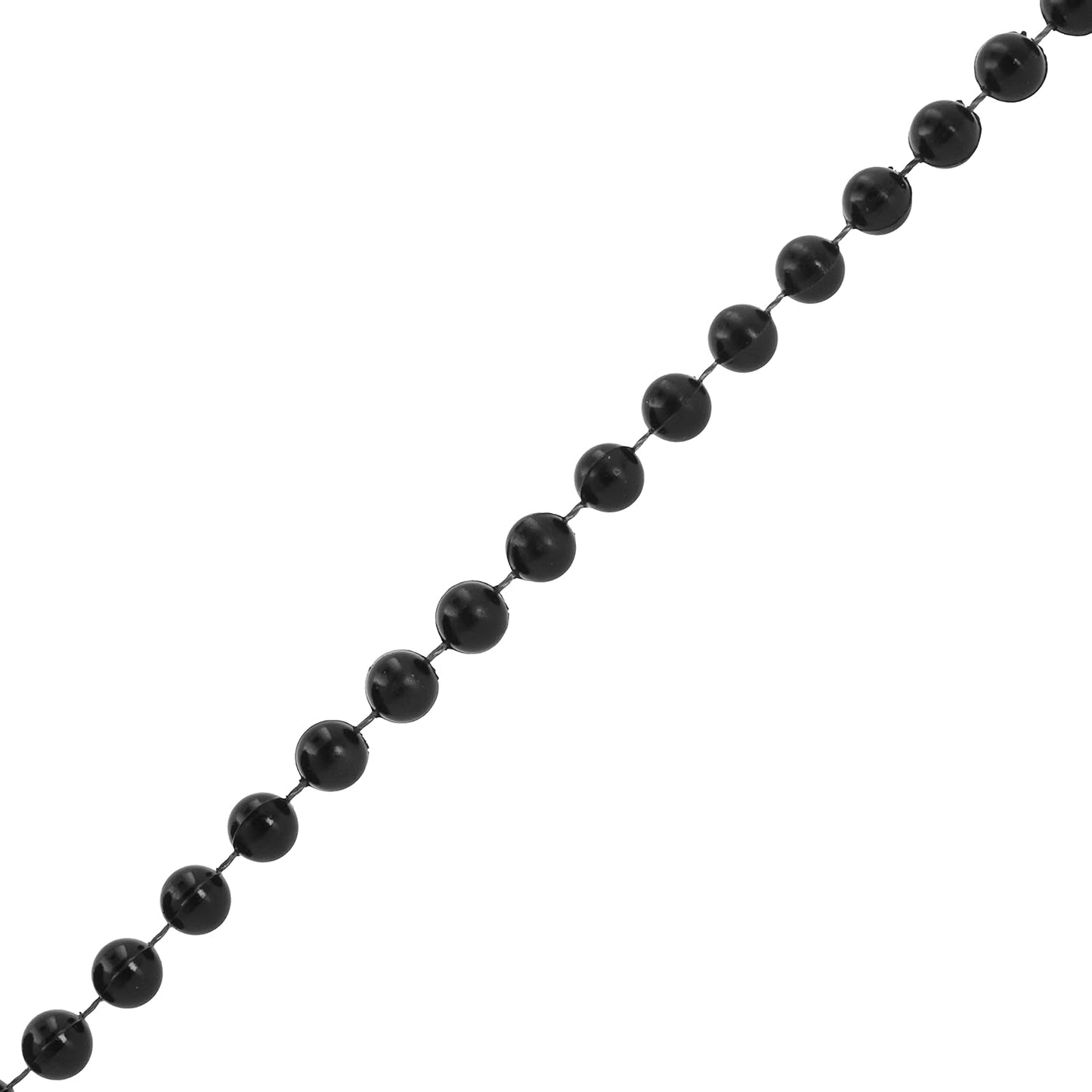 Mandala Crafts 8mm Faux Black Pearl Beads Roll - 20 Yards Strand of Fake Pearls Chain Garlands Spool String for Christmas Tree, Wedding, Party, Vases, DIY Decoration