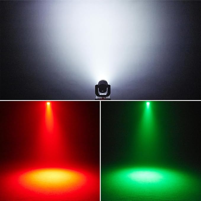 Mini Moving Head Light, 30W Compact Led DJ Stage Lights Moving Head Wash with Halo Effects, Remote/ DMX512/ Sound Control for Wedding DJ Party Disco Club Small Venues