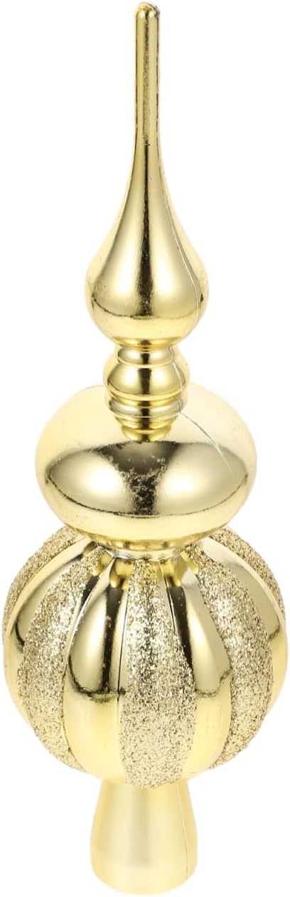 Spherical Christmas Tree Topper Plastic Xmas Tree Decoration Ornament for Festive Parties Lightweight Treetop Decor for Family Gatherings and Events