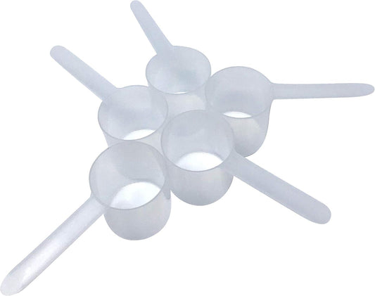 148 mL (148 CC | 5 Oz.) Long Handle Scoop for Measuring Coffee, Pet Food, Grains, Protein, Spices and Other Dry Goods (Pack of 5)