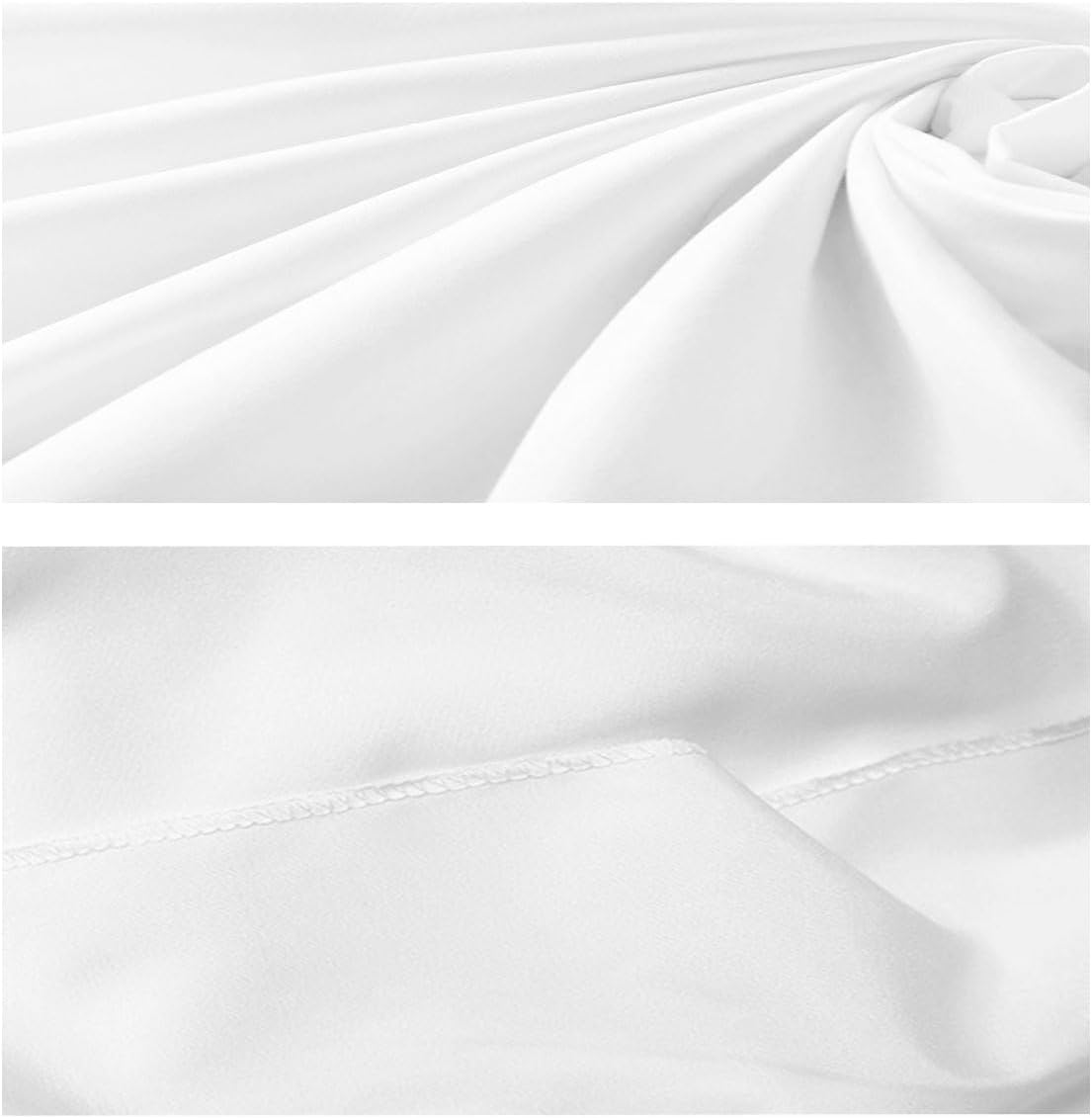 Solid Photography Backdrop Background Chromakey Muslin Portrait Background Screen for Photo Video Studio… (White, 6x9ft)