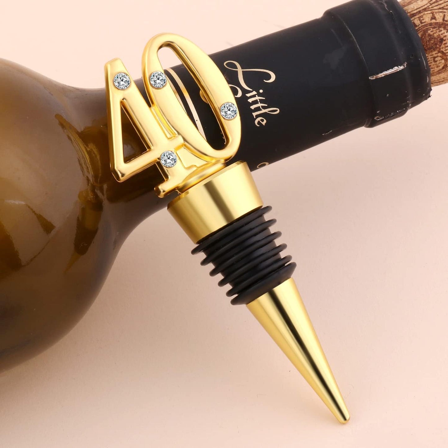 12 Pack 40th Birthday Party Favors For Guests- 40 Years Old Wine Bottle Stopper With Gift Box For 40th Wedding Anniversary Party Favor Souvenirs Decoration