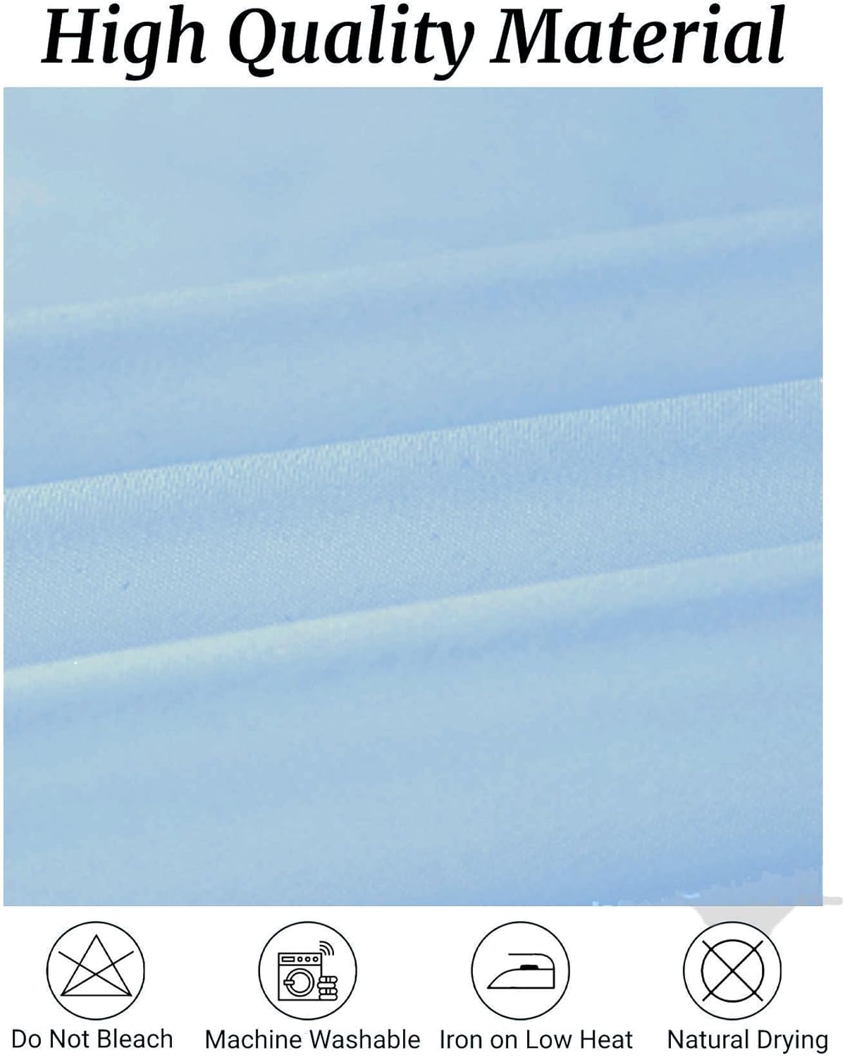 Fokitut 6 Pack Round Tablecloth, 70 Inch, Stain Resistant and Wrinkle Polyester Table Cloth, Fabric Table Cover for Kitchen Dining, Wedding, Party, Holiday Dinner-Blue Mist