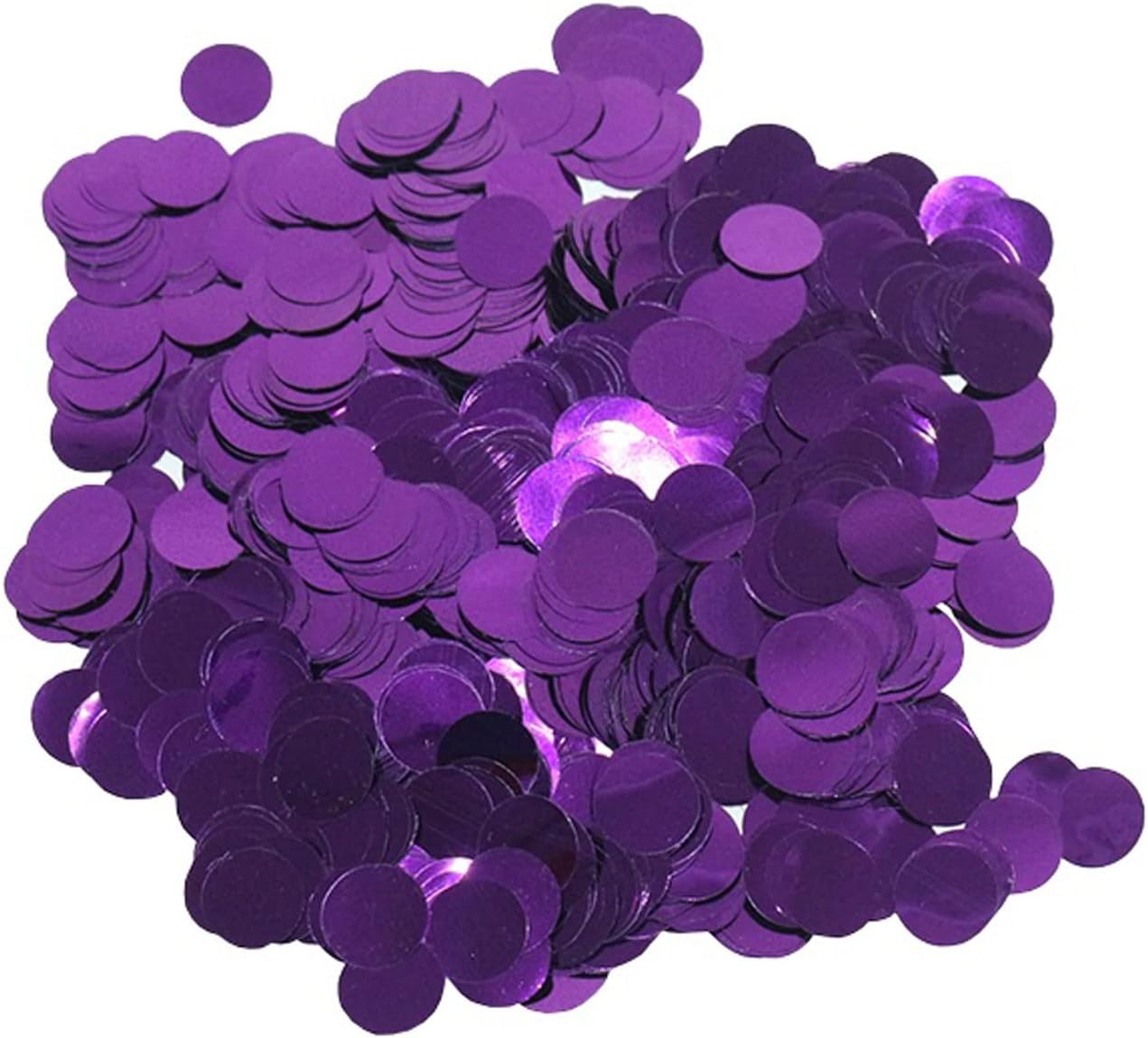 Purple Foil Confetti,Round Dots Glitter Table Confetti,Sparkling for Party Decorations(1.76 OZ)