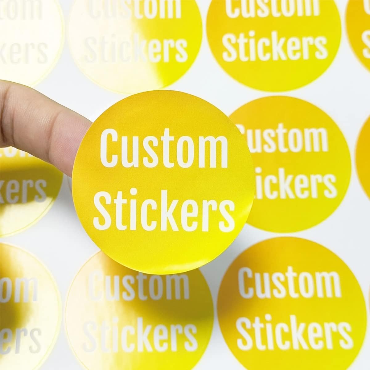 100-500 Custom Stickers Personalized Labels, Customized Stickers with Any Image Logo and Text. Custom Stickers for Business Logo Labels,etc. (Rectangle,4X3 Inch)