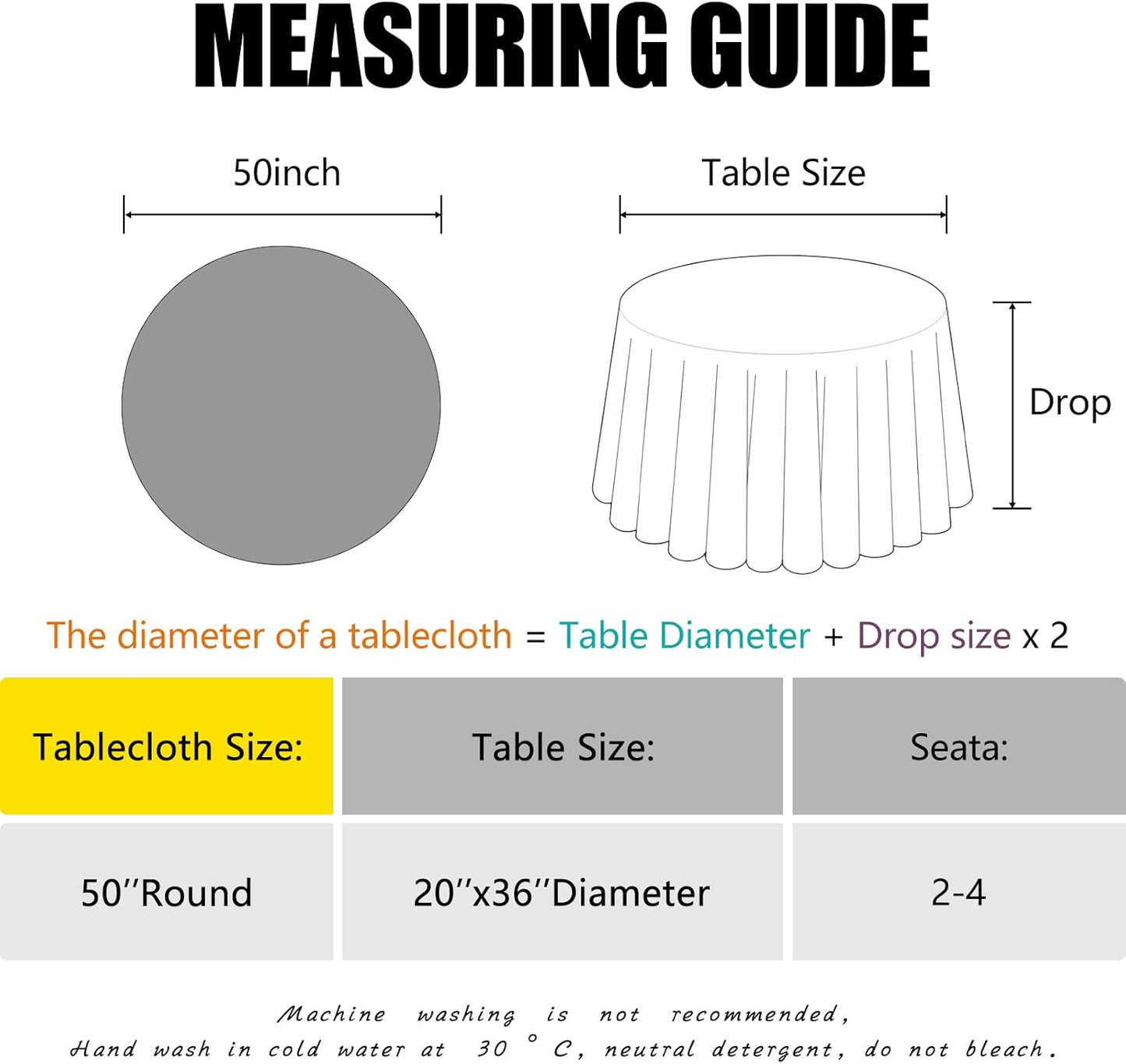 OQSQ Gold 50" Round Sequin Tablecloth, Glitter Tablecloth for Bridal Shower Decorations, Birthday, Wedding, Dessert, Banquet.