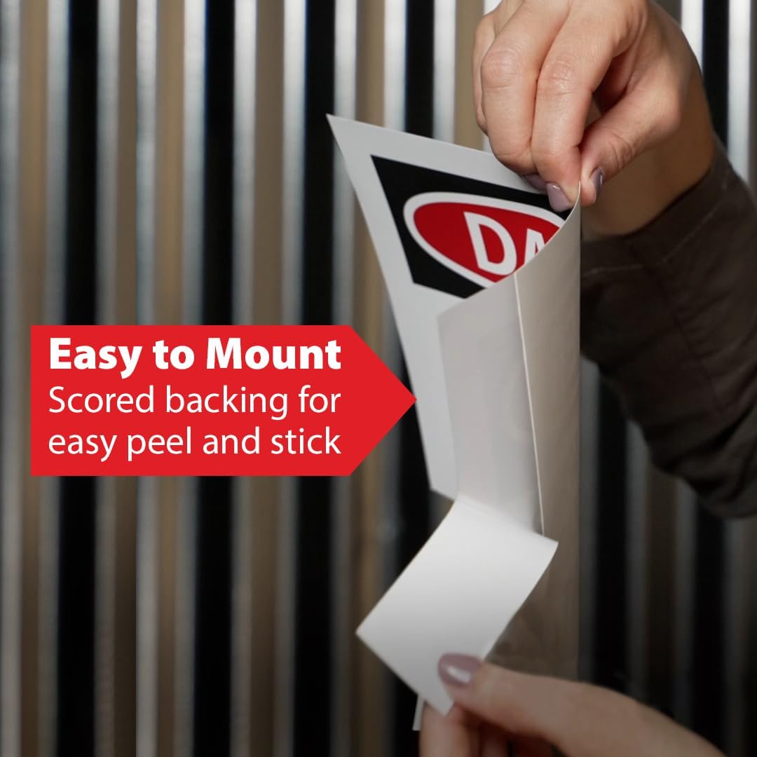 Custom OSHA Style Notice Sign 12" x 18" Adhesive Vinyl Sign, Customizable "Your Text Here", by AccuformNMC Made in USA