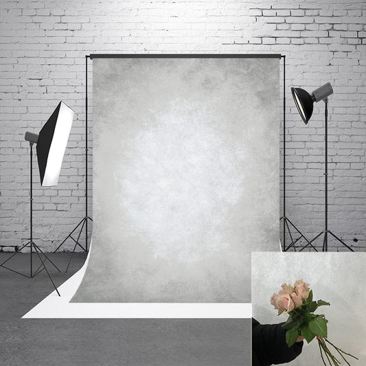 3x5ft Grey Portrait Photography Backdrops Solid Texture Abstract Photo Background for Photoshoot