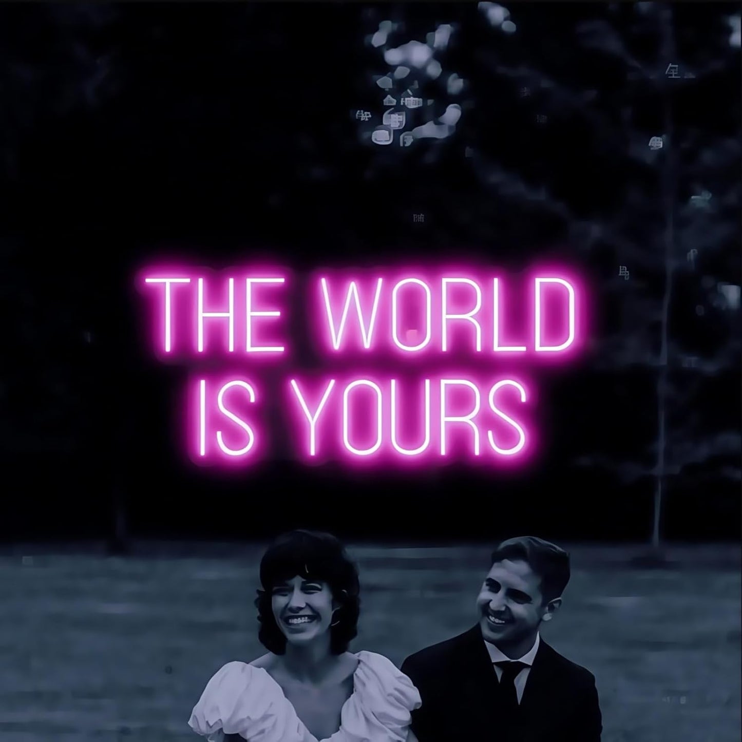 Ulalaza LED Neon Sign Night Light for Wall Party Décor Bedroom Room Bar Wedding Home Birthday Art Decoration Christmas with USB Chain Light Modulator 5v (Lets Party Blue)