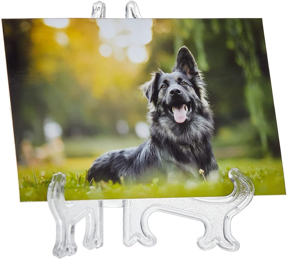 Juvale Mini Acrylic Easel Stands - 24-Pack, 3-Inch Clear Plastic - Display Stands for Collectibles, Trading Cards & Photos