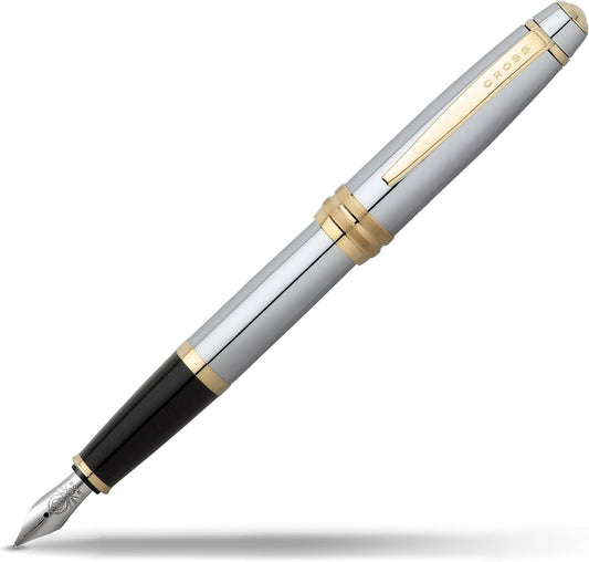 Cross Bailey Refillable Fountain Presented in a Premium Gift Box - Medium Point, Black Ink, Medalist