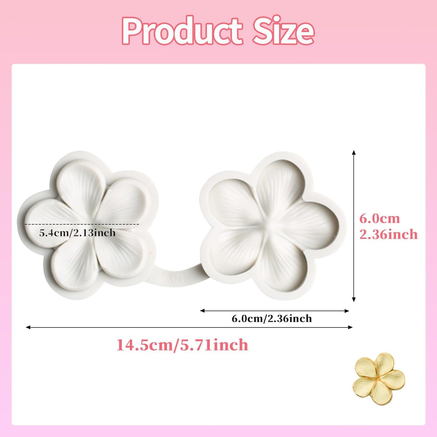 SK Flower Blossom Veiner Fondant Cake Chocolate Sugarcraft Mould Mold Tool 1Pcs (Style 1)