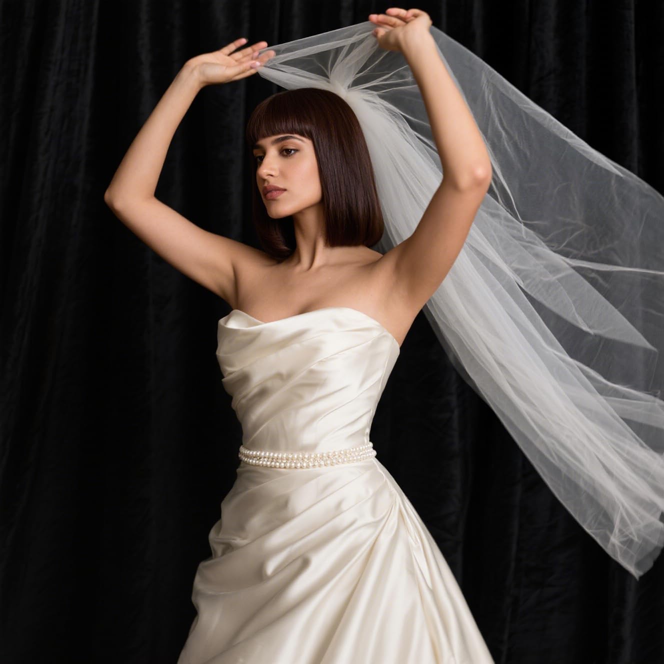 Black Backdrop for Photography Portrait Background Screen for Photo Backdrop Video Photography Studio (10x20ft, Black)