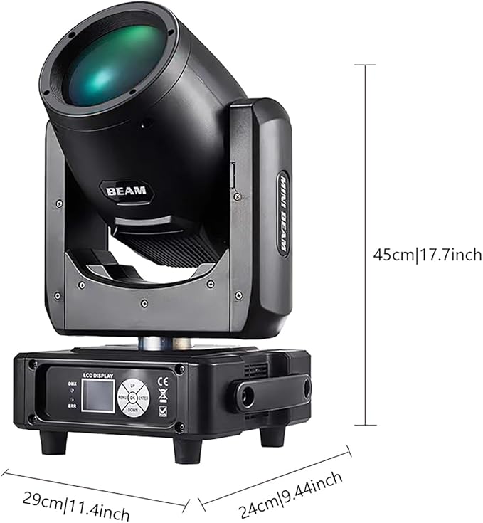 7r 230W Beam Moving Head Light Stage Lighting 14 GOBO 14 Colors RGBW Beam Sharpy Lights, 8 Prism 6 In1 Rainbow Stage Lights for Party Weddings DJ Shows Stage Performances