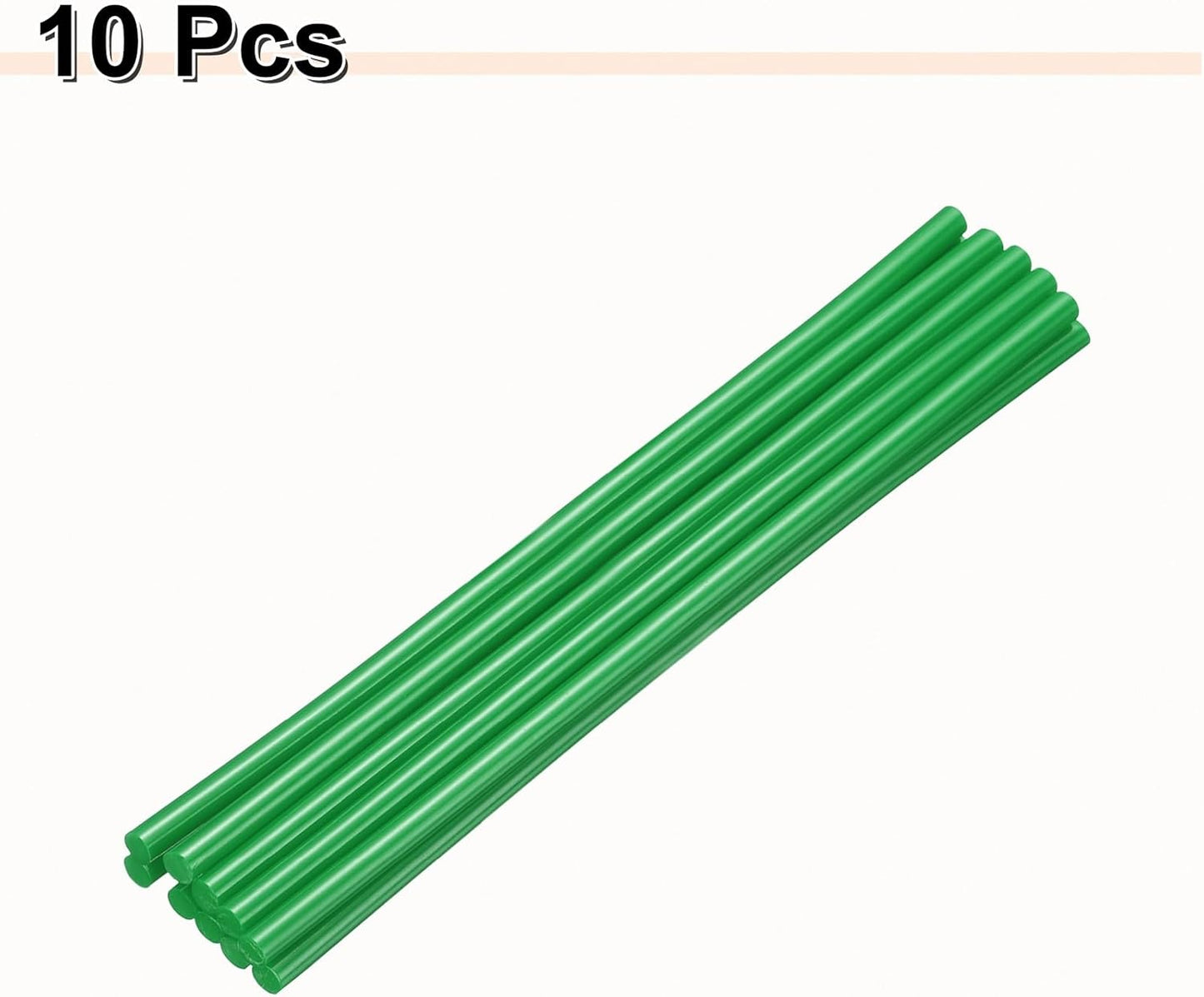 HARFINGTON 10pcs Hot Glue Sticks 0.28" Dia x 9.84" Long EVA Mini Hot Melt Adhesive Glue Stick for Hot Melt Gun Wood Plastic Glass Flowers Fabrics Foam, Deep Green