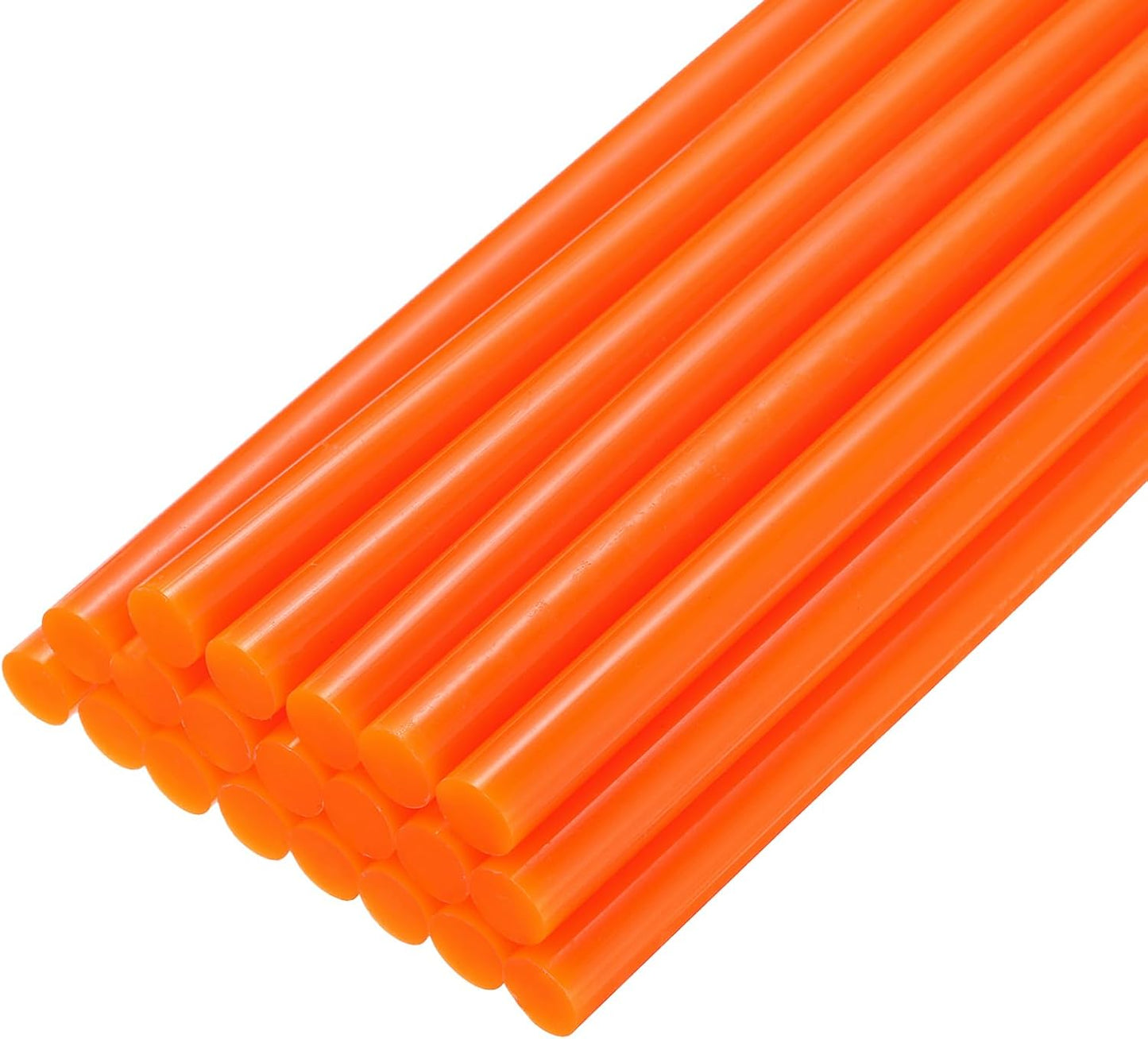 uxcell 20pcs Hot Glue Sticks for Glue Gun 11mm/0.43-inch x 8-inch Mini Hot Melt Adhesive Glue Stick Orange