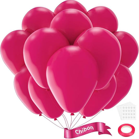 Rose pink Latex Balloons, 100pcs 12inches Round Helium Rose Pink Balloons for Birthday Baby Shower Wedding Valentine's Day Birthday Party Decorations