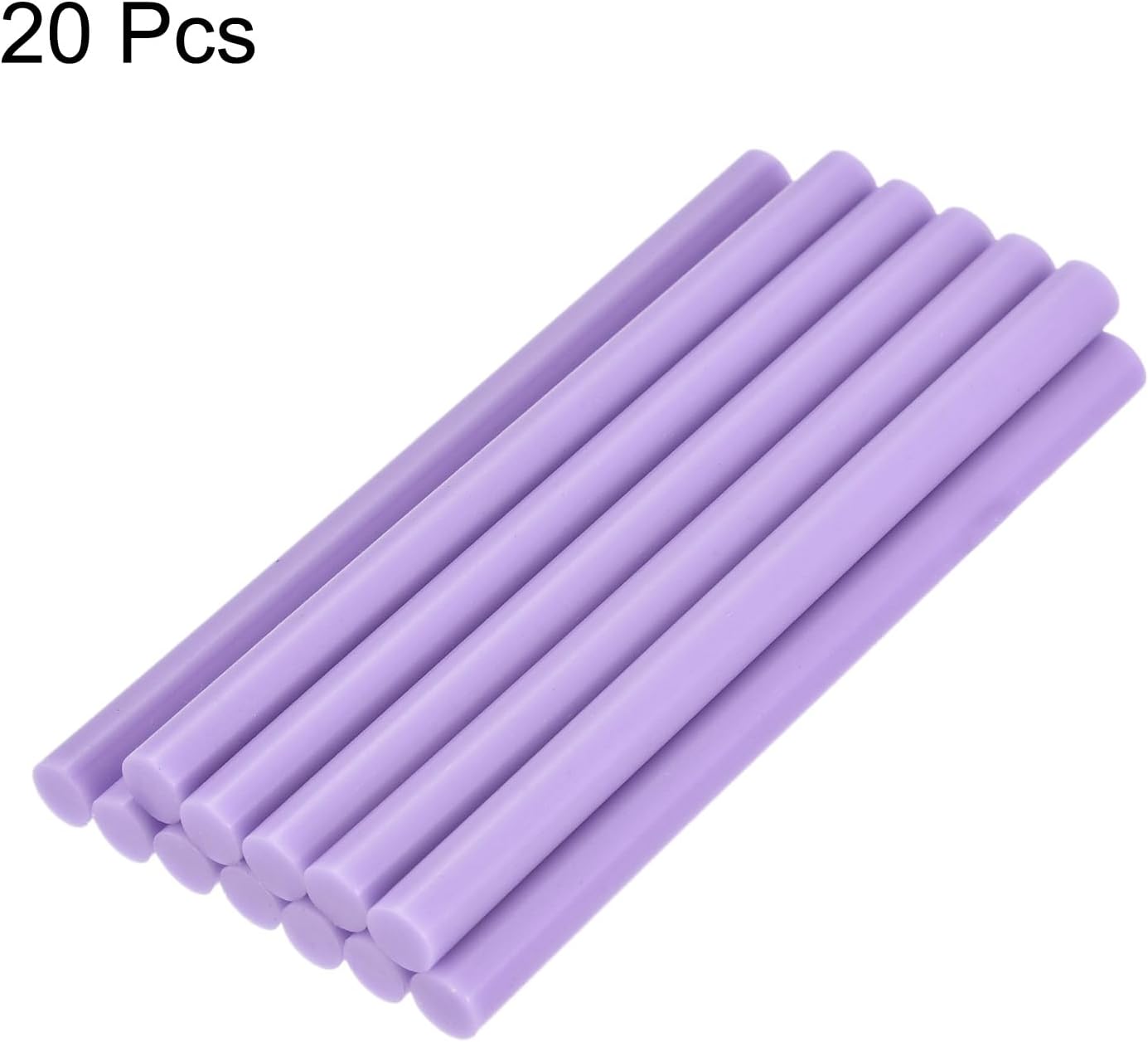 uxcell 20pcs Hot Glue Sticks for Glue Gun 7mm/0.27-inch x 8-inch Mini Hot Melt Adhesive Glue Stick Light Purple