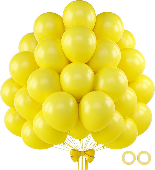 110pcs Yellow Balloons 12 Inch Latex Balloon Arch Kit for Birthday Baby Shower Anniversary Graduation Wedding Party Decorations