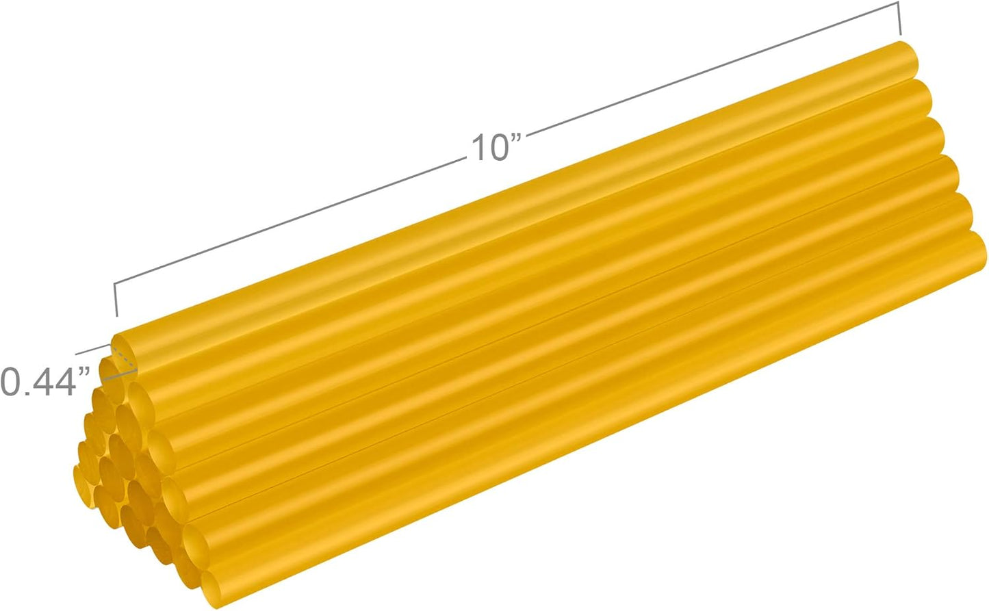 FIXSY Hot Glue Gun Sticks Premium, Full Size 10" Long x .44" Diameter 7/16 11mm, 5LB Box Glue Stick, Approx. 90 Sticks- Compatible with Most Glue Guns